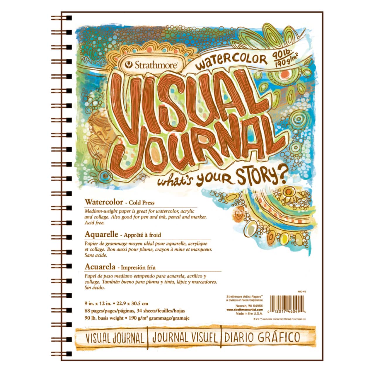 Strathmore&#xAE; Cold-Press Watercolor Visual Journal